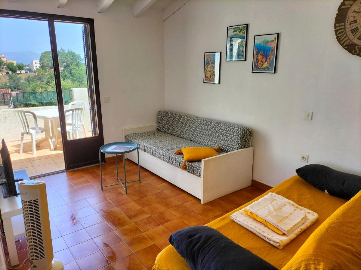 Studio vue mer à Porticcio proche aéroport Ajaccio Esterno foto