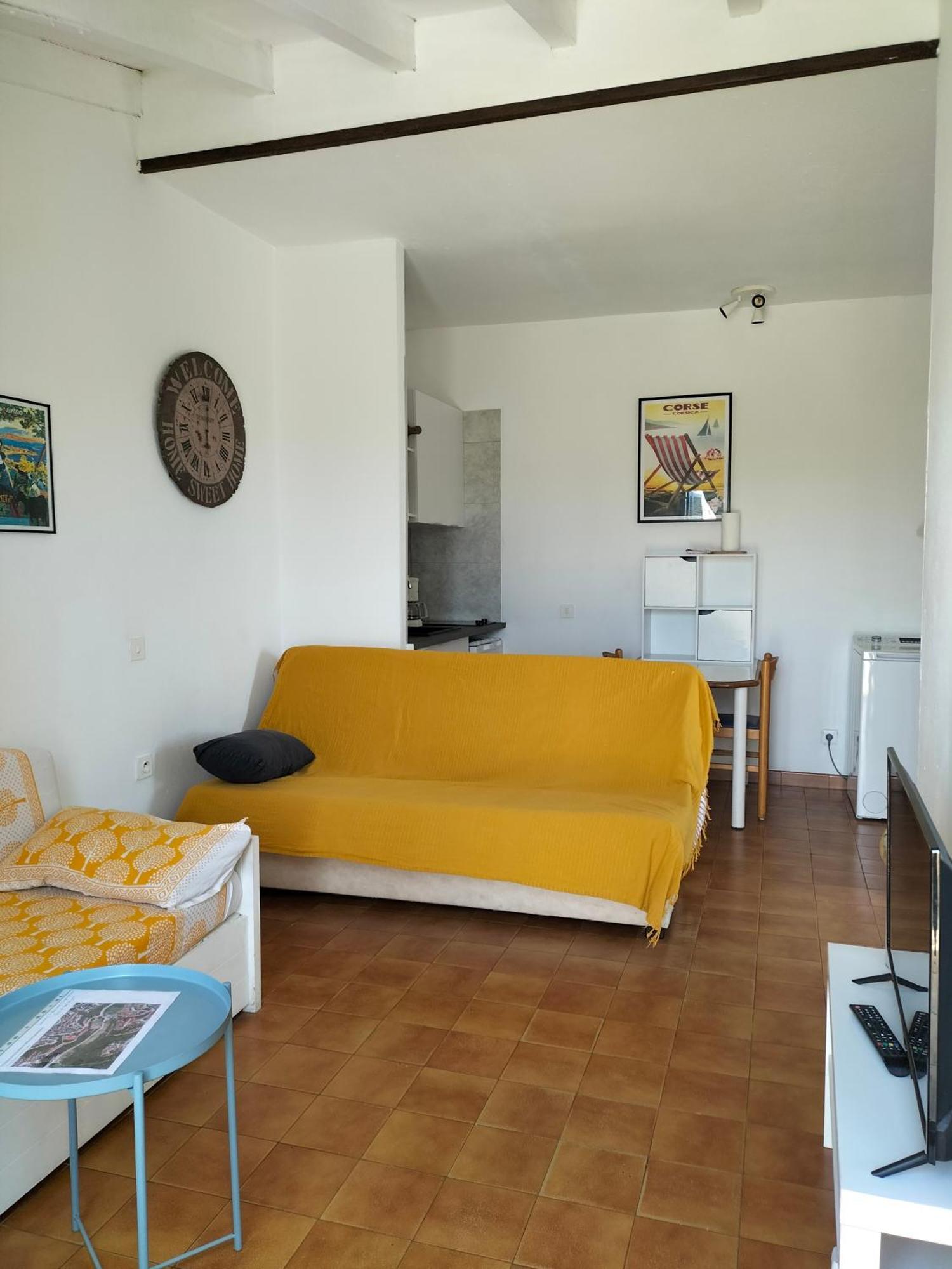 Studio vue mer à Porticcio proche aéroport Ajaccio Esterno foto